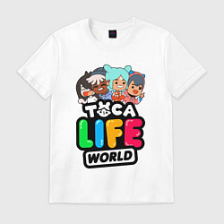 Футболка хлопковая мужская TOCA LIFE WORLD ТОКА ЛАЙФ ВОРЛД ПЕРСОНАЖИ, цвет: белый