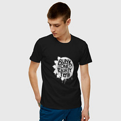 Футболка хлопковая мужская Blink 182, логотип, цвет: черный — фото 2