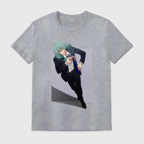 Мужская футболка Махито из Магической Битвы 1000 летний ребенок / Меланж – фото 1