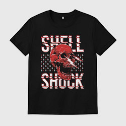 Футболка хлопковая мужская SHLSHK Skull Collection, цвет: черный