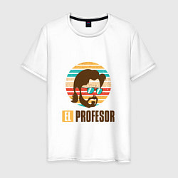 Футболка хлопковая мужская El Profesor, цвет: белый