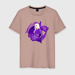 Футболка хлопковая мужская Iris Gaga, цвет: пыльно-розовый
