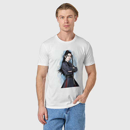 Мужская футболка Неукротимый Xiao Zhan / Белый – фото 3