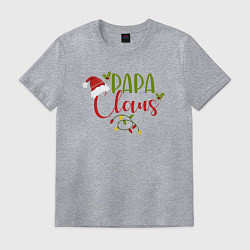 Футболка хлопковая мужская Papa Claus Family, цвет: меланж