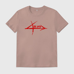 Футболка хлопковая мужская The edge, цвет: пыльно-розовый