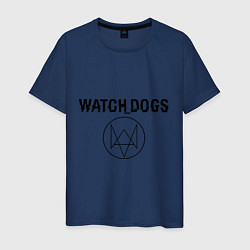 Футболка хлопковая мужская Watch Dogs, цвет: тёмно-синий