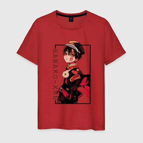 Мужская футболка Туалетный мальчик ханако кун Jibaku Shounen Hanako / Красный – фото 1