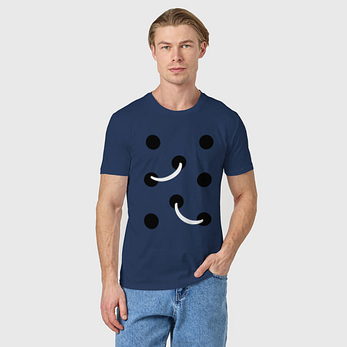 Мужская футболка Иллюзия номер 1 / Тёмно-синий – фото 3