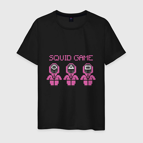 Мужская футболка Squid Game 8 Bit / Черный – фото 1