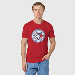 Футболка хлопковая мужская Toronto Blue Jays, цвет: красный — фото 2