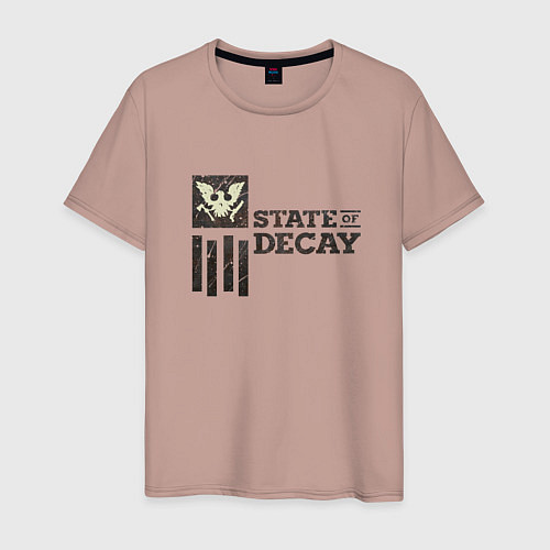 Мужская футболка State of Decay Iron Logo / Пыльно-розовый – фото 1