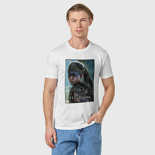 Мужская футболка Hellblade Хеллблейд / Белый – фото 3