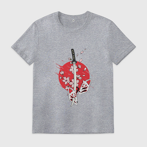 Мужская футболка Рассекающий клинок / Меланж – фото 1