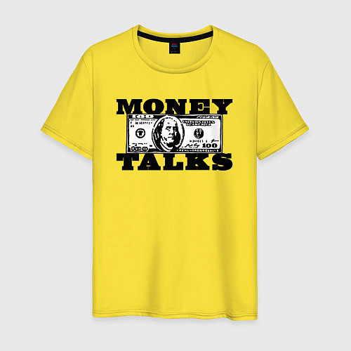 Мужская футболка Деньги решают Money Talks / Желтый – фото 1