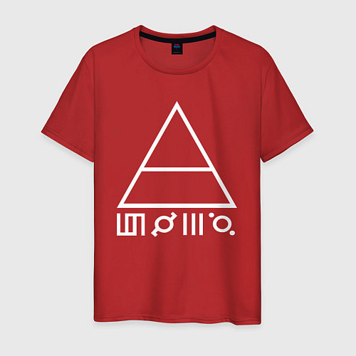 Мужская футболка 30 Seconds to Mars - Logo / Красный – фото 1