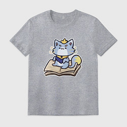 Футболка хлопковая мужская The Magical Cat Yuumi, цвет: меланж