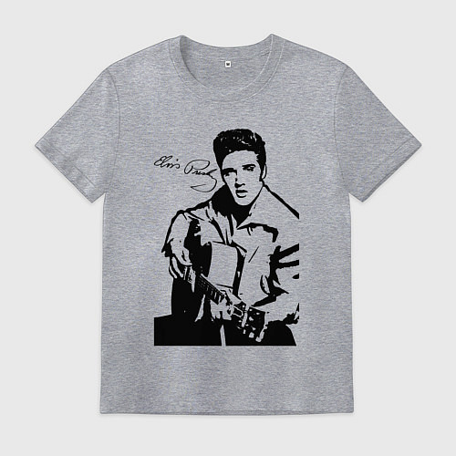 Мужская футболка Elvis / Меланж – фото 1