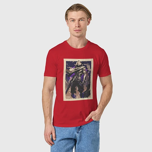 Мужская футболка Omen art / Красный – фото 3