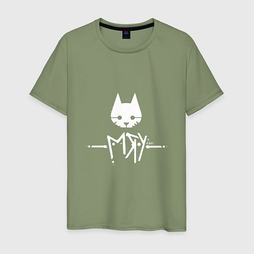 Мужская футболка Stray: Мяу / Авокадо – фото 1