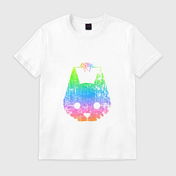 Футболка хлопковая мужская Stray: Gradient, цвет: белый