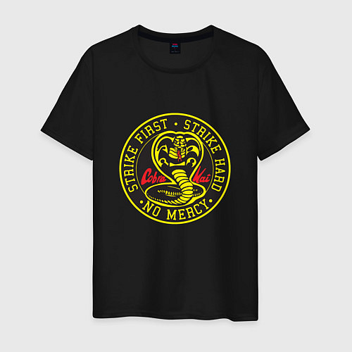 Мужская футболка Кобра Кай Большое Лого / Черный – фото 1