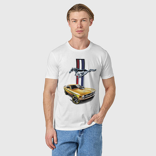 Мужская футболка Mustang motorsport / Белый – фото 3