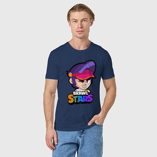 Мужская футболка FANG BRAWL STARS ФЭНГ АВАТАРКА / Тёмно-синий – фото 3