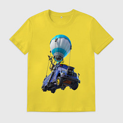 Футболка хлопковая мужская Боевой автобус, цвет: желтый