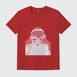 Футболка хлопковая мужская Красавица и Дракон: Белль не в восторге, цвет: красный