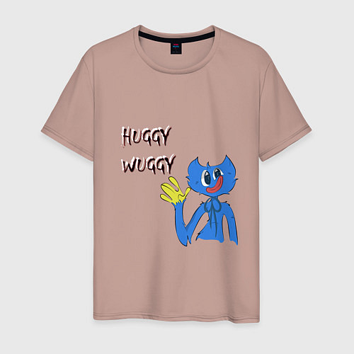 Мужская футболка Хагги Poppy Playtime / Пыльно-розовый – фото 1