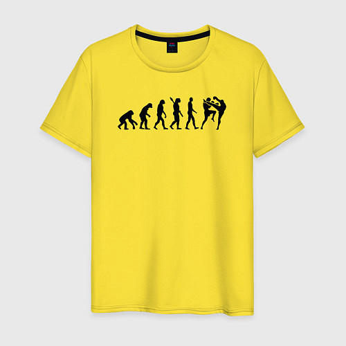 Мужская футболка Эволюция Муай Тай / Желтый – фото 1