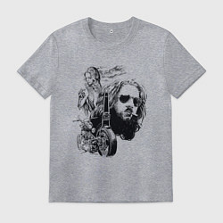 Футболка хлопковая мужская Мечта и дух Свободы, цвет: меланж