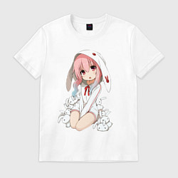 Футболка хлопковая мужская Furry anime, цвет: белый