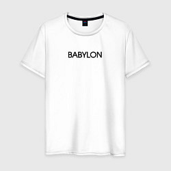 Футболка хлопковая мужская Babylon - light, цвет: белый