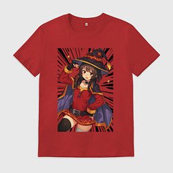 Футболка хлопковая мужская Meg stars, цвет: красный