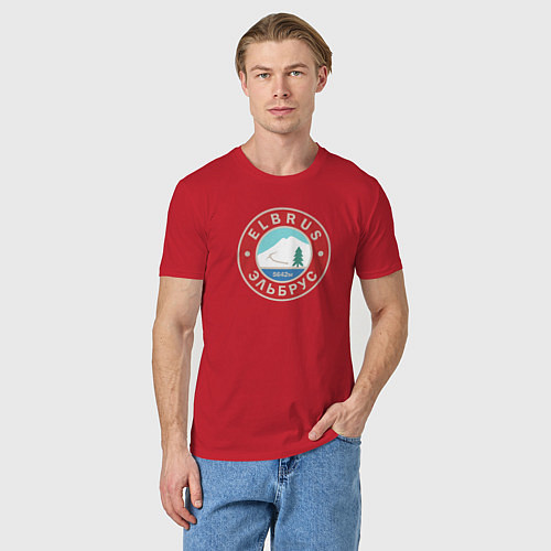 Мужская футболка Эльбрус Elbrus / Красный – фото 3
