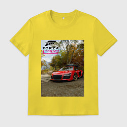 Футболка хлопковая мужская Forza Horizon 5 AUDI, цвет: желтый