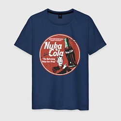 Футболка хлопковая мужская Nuka Cola Ice Cold Retro, цвет: тёмно-синий