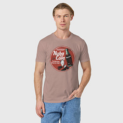 Футболка хлопковая мужская Nuka Cola Ice Cold Retro, цвет: пыльно-розовый — фото 2