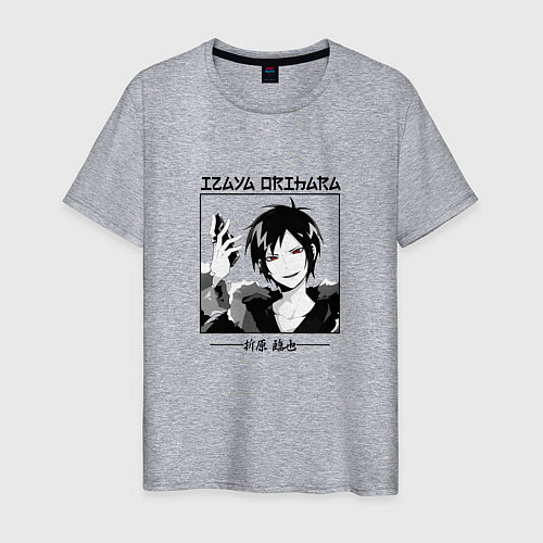 Мужская футболка Дюрарара, Изая Орихара Izaya Orihara / Меланж – фото 1