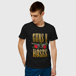 Футболка хлопковая мужская GUNS N ROSES , ГРУППА, цвет: черный — фото 2
