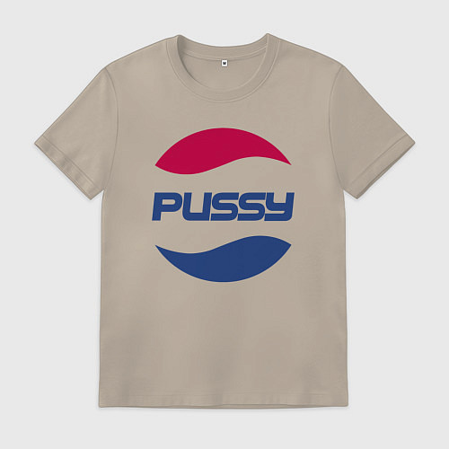 Мужская футболка Pepsi Pussy / Миндальный – фото 1