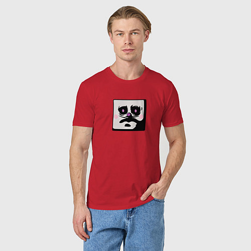 Мужская футболка Кинг Дайс Эмодзи Cuphead / Красный – фото 3