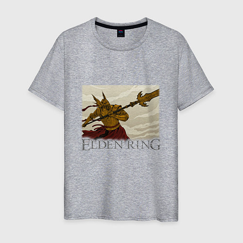 Мужская футболка ELDEN RING НАПАДЕНИЕ / Меланж – фото 1