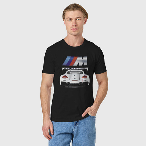 Мужская футболка BMW Power Motorsport / Черный – фото 3