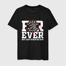 Футболка хлопковая мужская Toronto Raptors FOREVER NOT JUST WHEN WE WIN, цвет: черный