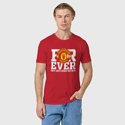 Футболка хлопковая мужская Manchester United FOREVER NOT JUST WHEN WE WIN, цвет: красный — фото 2