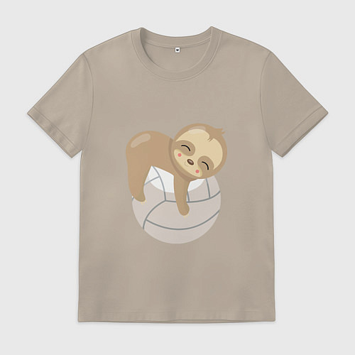 Мужская футболка Volleyball Lover / Миндальный – фото 1