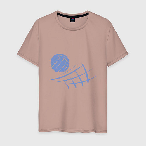 Мужская футболка Volleyball Block / Пыльно-розовый – фото 1