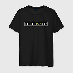 Футболка хлопковая мужская PRODUZZER ПРОДЮСЕР, цвет: черный
